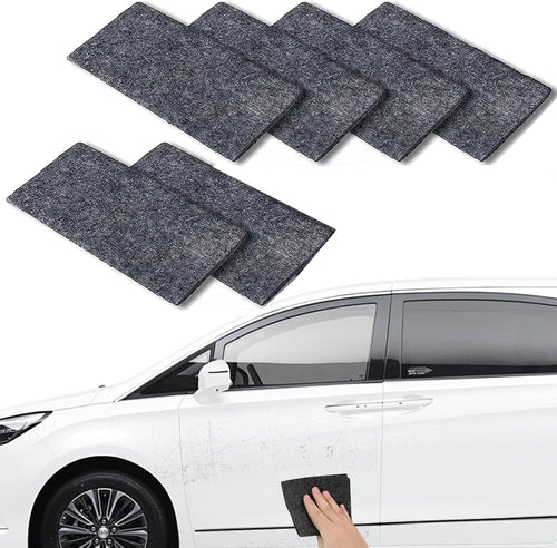 6 Piezas Paño Nano Brillante Multifuncional, Cuadrado Mágico Reparar Arañazos, Rectángulo Magic Cloth Reparar Rayones, Quita Ralladuras Coche Para Auto Mantenimiento